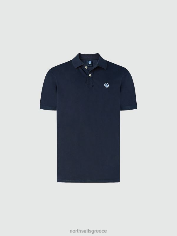 γρ North Sails άνδρες πουκάμισο πόλο από οργανικό βαμβάκι ναυτικό μπλε NZP8121 είδη ένδυσης