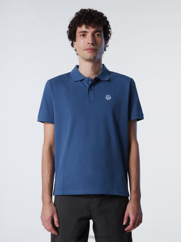 γρ North Sails άνδρες πουκάμισο πόλο από οργανικό βαμβάκι σκούρο τζιν NZP8124 είδη ένδυσης