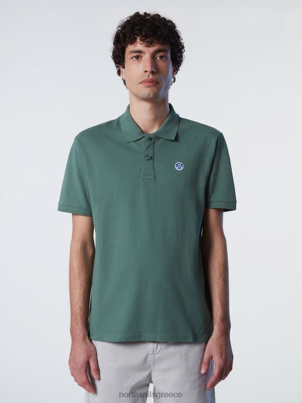 γρ North Sails άνδρες πουκάμισο πόλο από οργανικό βαμβάκι στρατιωτικό πράσινο NZP8126 είδη ένδυσης