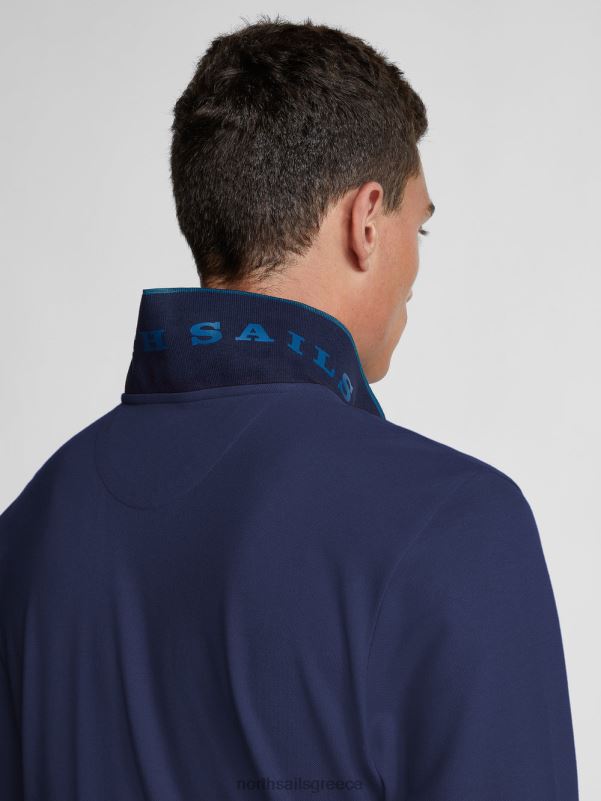 γρ North Sails άνδρες βιολογικό μπλουζάκι πόλο πικέ ναυτικό μπλε NZP81303 είδη ένδυσης