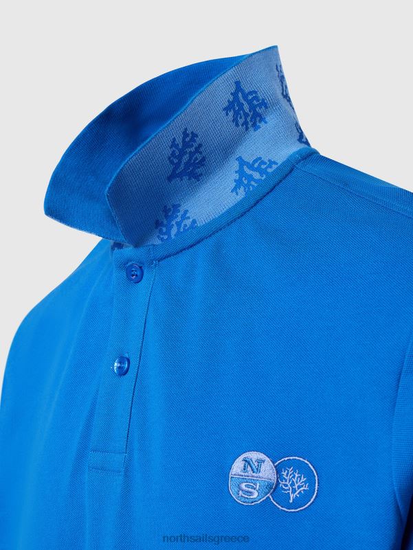 γρ North Sails άνδρες πουκάμισο πόλο κηπουρών κοραλλιών δυνατό μπλε NZP866 είδη ένδυσης