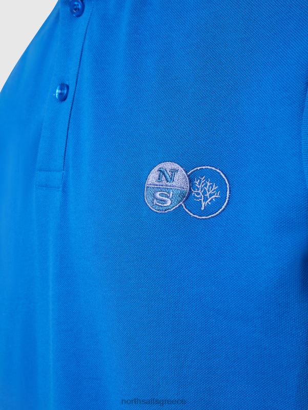 γρ North Sails άνδρες πουκάμισο πόλο κηπουρών κοραλλιών δυνατό μπλε NZP866 είδη ένδυσης