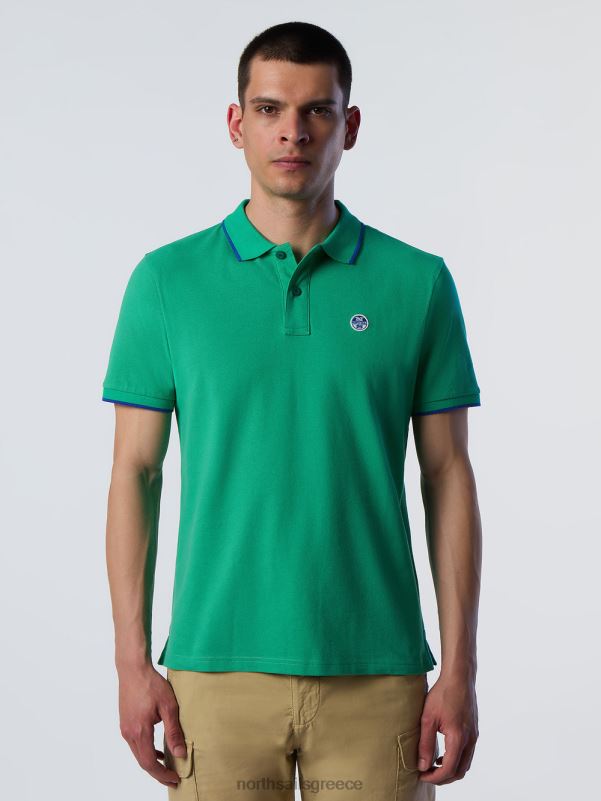 γρ North Sails άνδρες Πώληση πουκάμισο πόλο από οργανικό βαμβάκι πράσινο κήπο NZP869 είδη ένδυσης