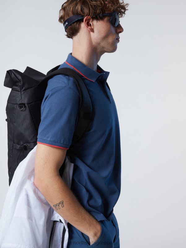 γρ North Sails άνδρες Πώληση πουκάμισο πόλο από οργανικό βαμβάκι σκούρο τζιν NZP874 είδη ένδυσης