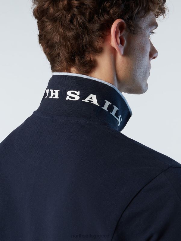γρ North Sails άνδρες Πώληση πουκάμισο πόλο από οργανικό βαμβάκι ναυτικό μπλε NZP876 είδη ένδυσης