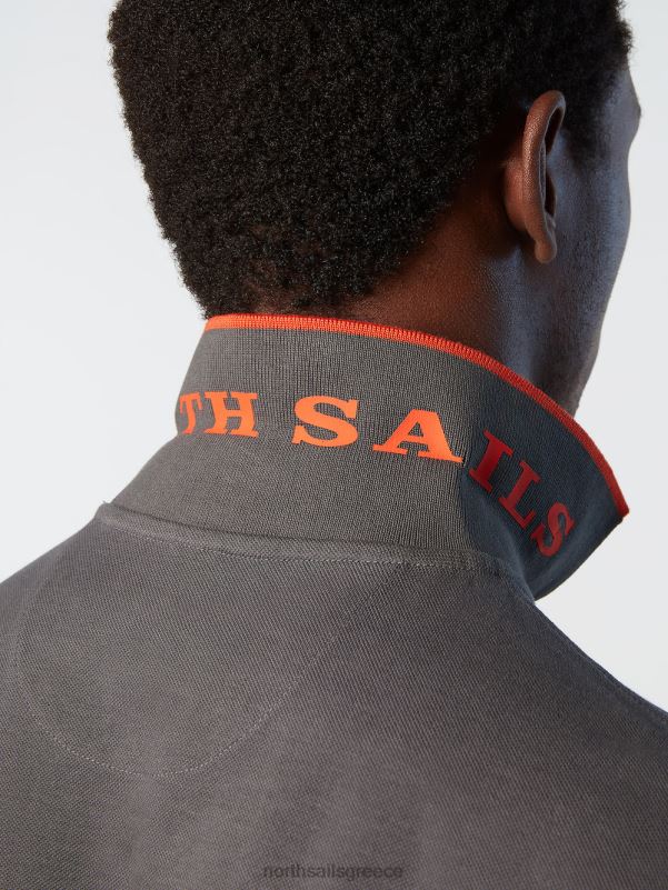 γρ North Sails άνδρες Πώληση πουκάμισο πόλο από οργανικό βαμβάκι ασφάλτος NZP879 είδη ένδυσης