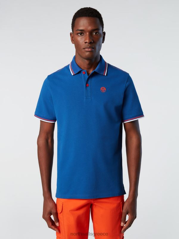 γρ North Sails άνδρες Πώληση πουκάμισο πόλο από οργανικό βαμβάκι μπλε του ωκεανού NZP882 είδη ένδυσης