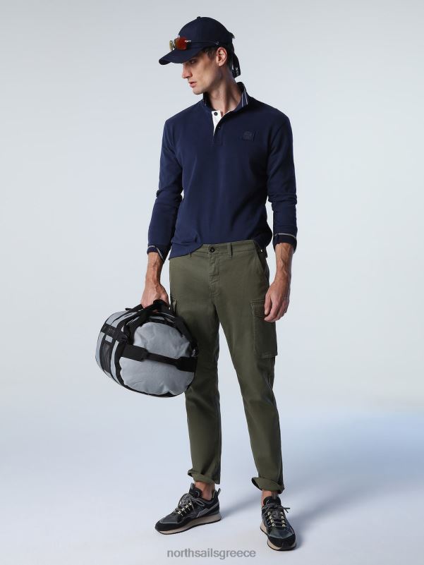 γρ North Sails άνδρες βαρύ μπλουζάκι πόλο ζέρσεϊ ναυτικό μπλε NZP8820 είδη ένδυσης