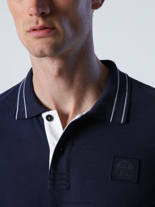 γρ North Sails άνδρες βαρύ μπλουζάκι πόλο ζέρσεϊ ναυτικό μπλε NZP8820 είδη ένδυσης
