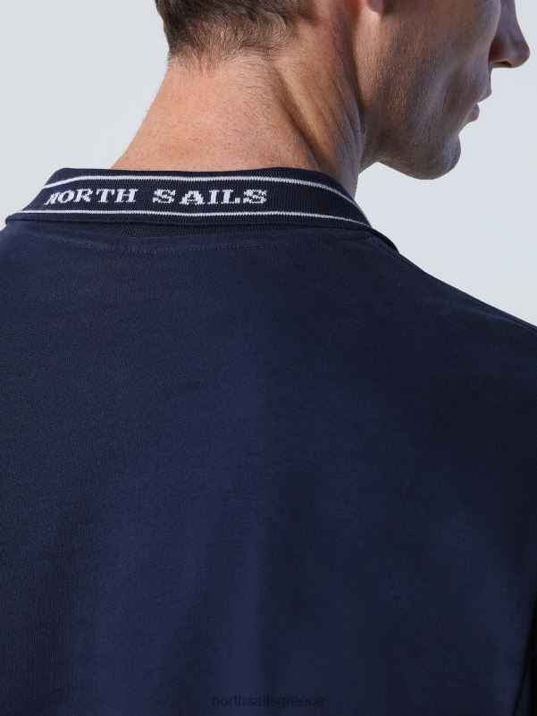 γρ North Sails άνδρες βαρύ μπλουζάκι πόλο ζέρσεϊ ναυτικό μπλε NZP8820 είδη ένδυσης