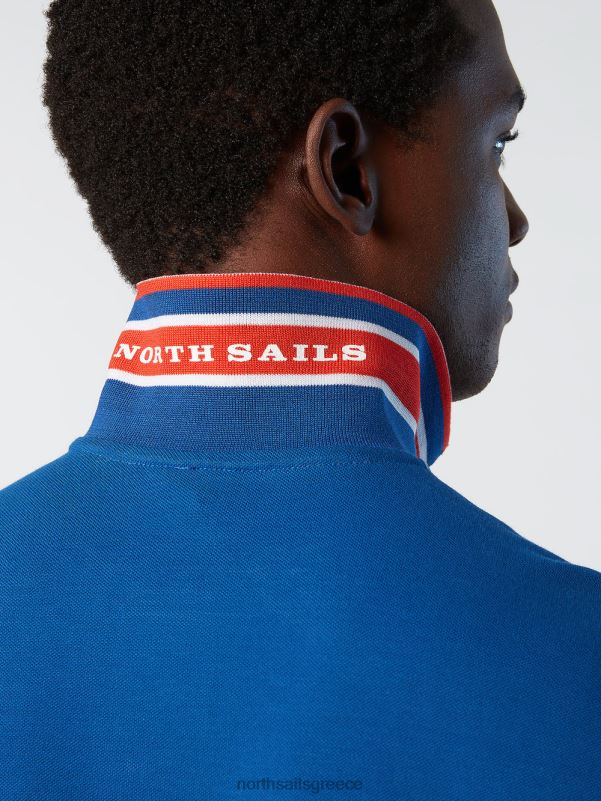 γρ North Sails άνδρες Πώληση πουκάμισο πόλο από οργανικό βαμβάκι μπλε του ωκεανού NZP882 είδη ένδυσης