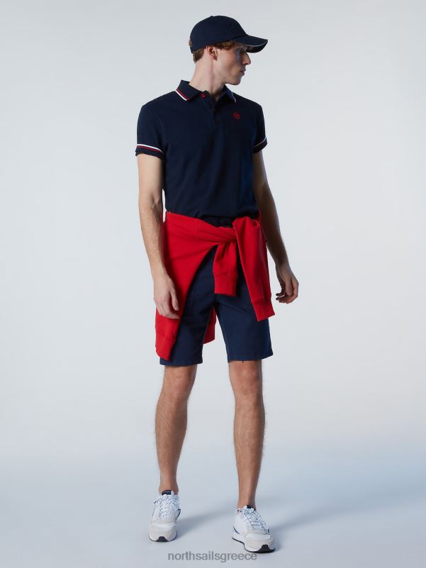 γρ North Sails άνδρες Πώληση πουκάμισο πόλο από οργανικό βαμβάκι ναυτικό μπλε NZP883 είδη ένδυσης