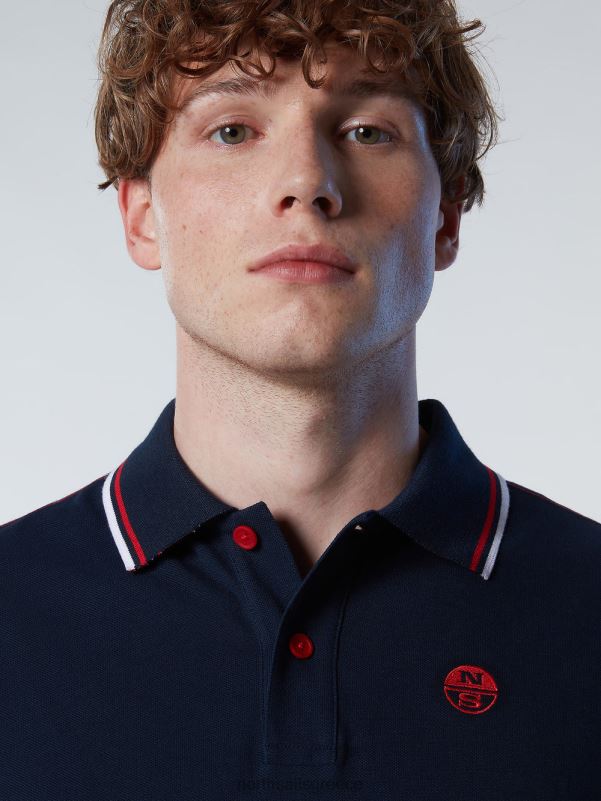 γρ North Sails άνδρες Πώληση πουκάμισο πόλο από οργανικό βαμβάκι ναυτικό μπλε NZP883 είδη ένδυσης