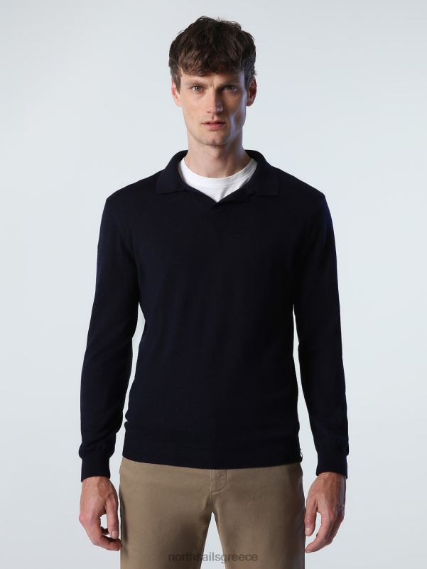 γρ North Sails άνδρες μπλουζάκι πόλο υδρόμαλλο ναυτικό μπλε NZP8867 είδη ένδυσης