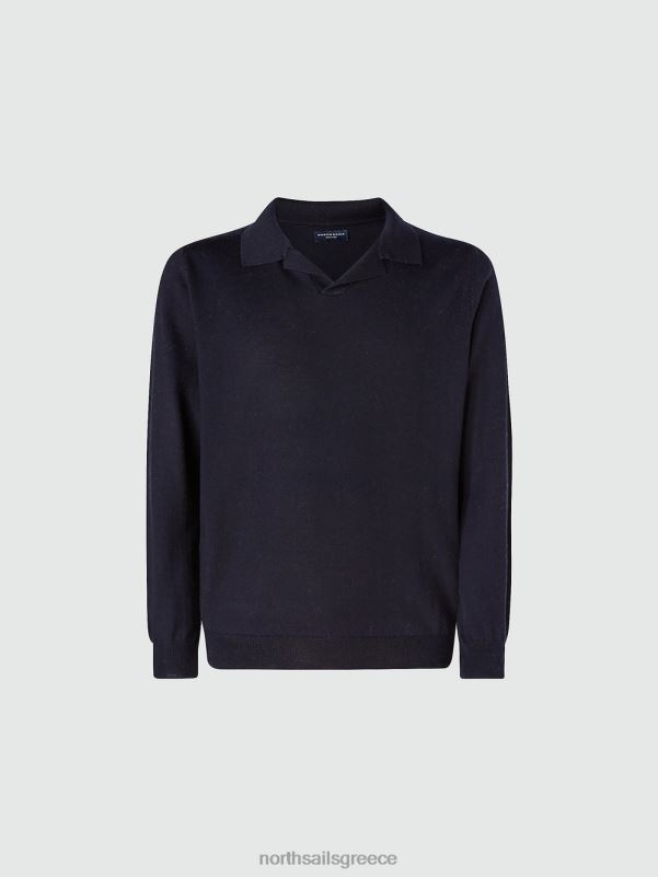 γρ North Sails άνδρες μπλουζάκι πόλο υδρόμαλλο ναυτικό μπλε NZP8867 είδη ένδυσης