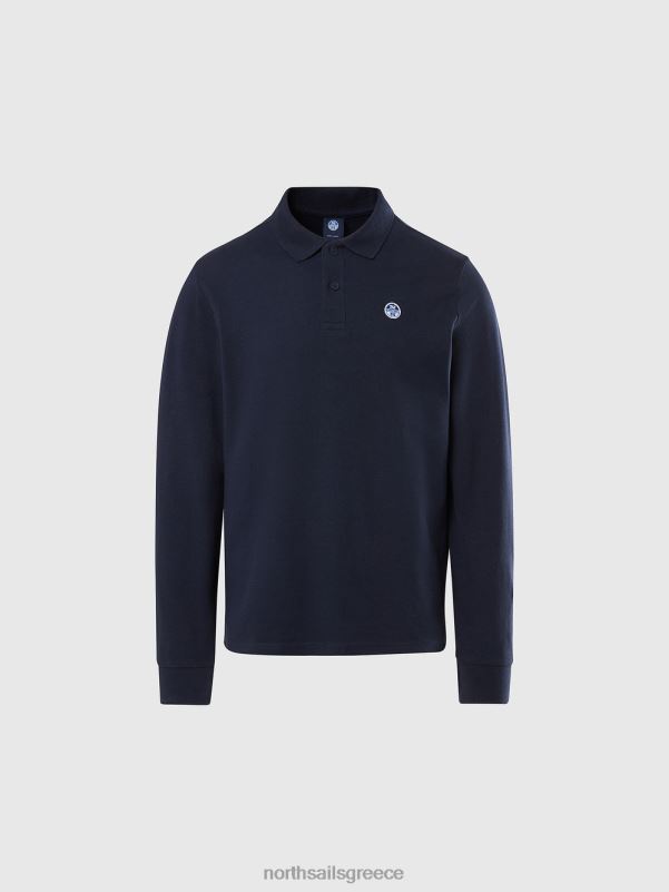γρ North Sails άνδρες μπλουζάκι πόλο με μπάλωμα λογότυπου ναυτικό μπλε NZP887 είδη ένδυσης