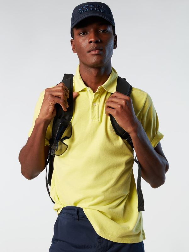 γρ North Sails άνδρες ανακυκλωμένο μπλουζάκι πόλο ελαφρύ θείο NZP888 είδη ένδυσης