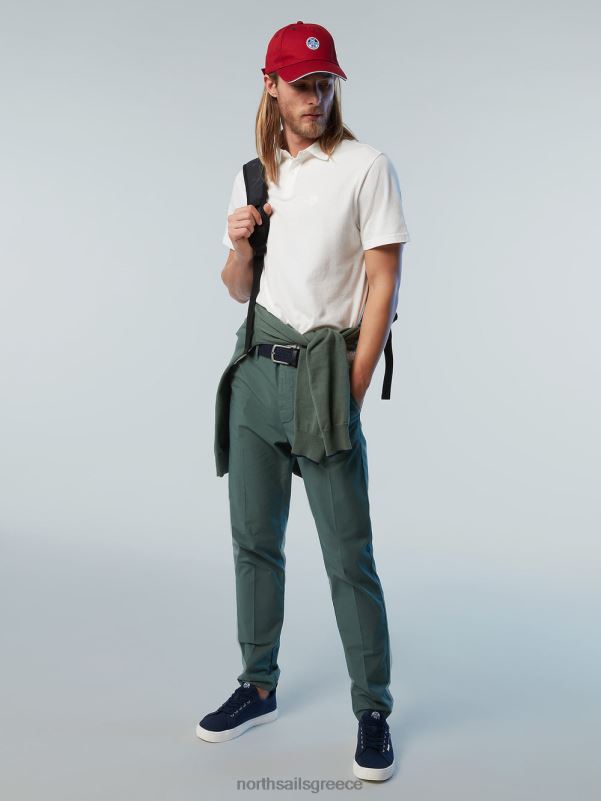 γρ North Sails άνδρες ανακυκλωμένο μπλουζάκι πόλο άσπρο NZP889 είδη ένδυσης