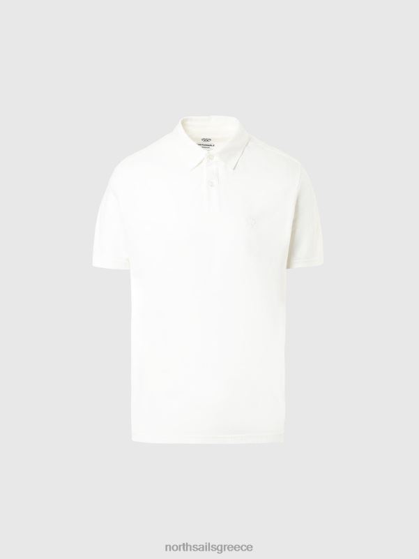 γρ North Sails άνδρες ανακυκλωμένο μπλουζάκι πόλο άσπρο NZP889 είδη ένδυσης