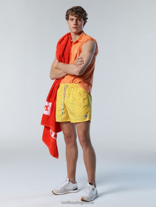 γρ North Sails άνδρες ανακυκλωμένο μπλουζάκι πόλο πεπόνι NZP890 είδη ένδυσης