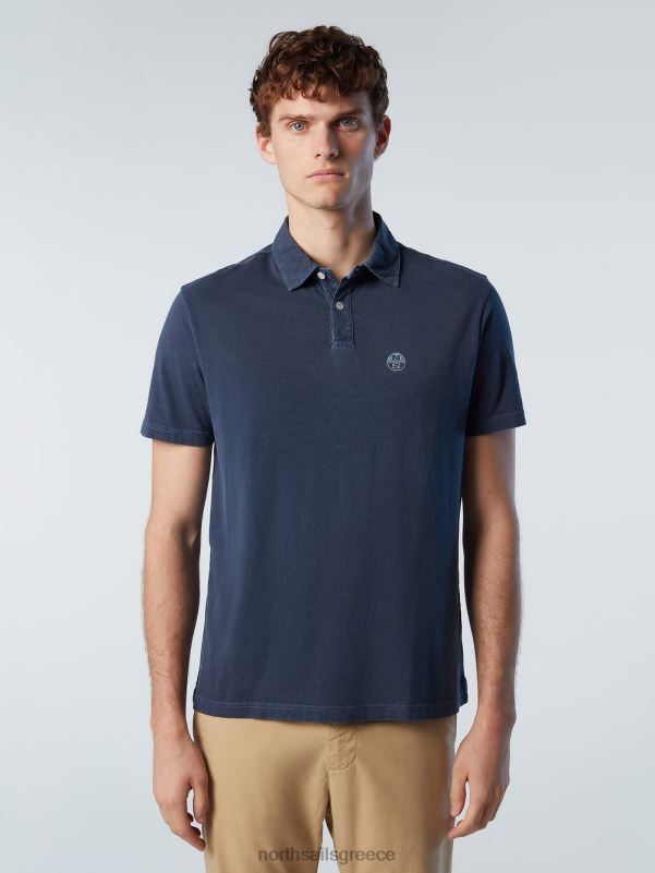 γρ North Sails άνδρες ανακυκλωμένο μπλουζάκι πόλο ναυτικό μπλε NZP891 είδη ένδυσης