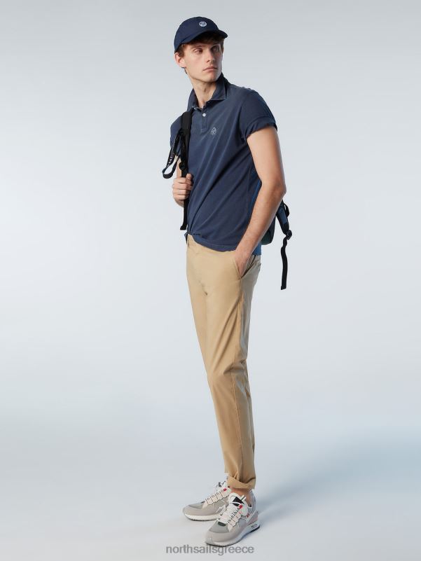 γρ North Sails άνδρες ανακυκλωμένο μπλουζάκι πόλο ναυτικό μπλε NZP891 είδη ένδυσης