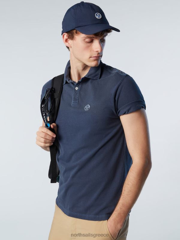γρ North Sails άνδρες ανακυκλωμένο μπλουζάκι πόλο ναυτικό μπλε NZP891 είδη ένδυσης