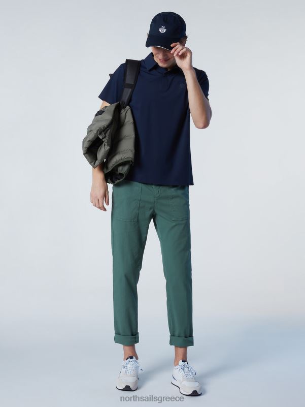 γρ North Sails άνδρες ανακυκλωμένο μπλουζάκι πόλο ναυτικό μπλε NZP892 είδη ένδυσης