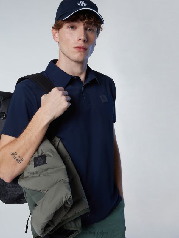 γρ North Sails άνδρες ανακυκλωμένο μπλουζάκι πόλο ναυτικό μπλε NZP892 είδη ένδυσης