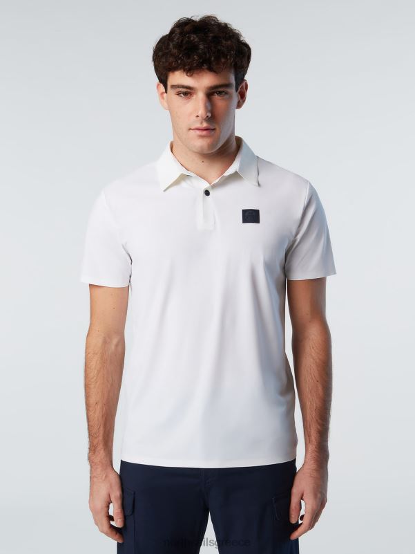 γρ North Sails άνδρες ανακυκλωμένο μπλουζάκι πόλο άσπρο NZP893 είδη ένδυσης