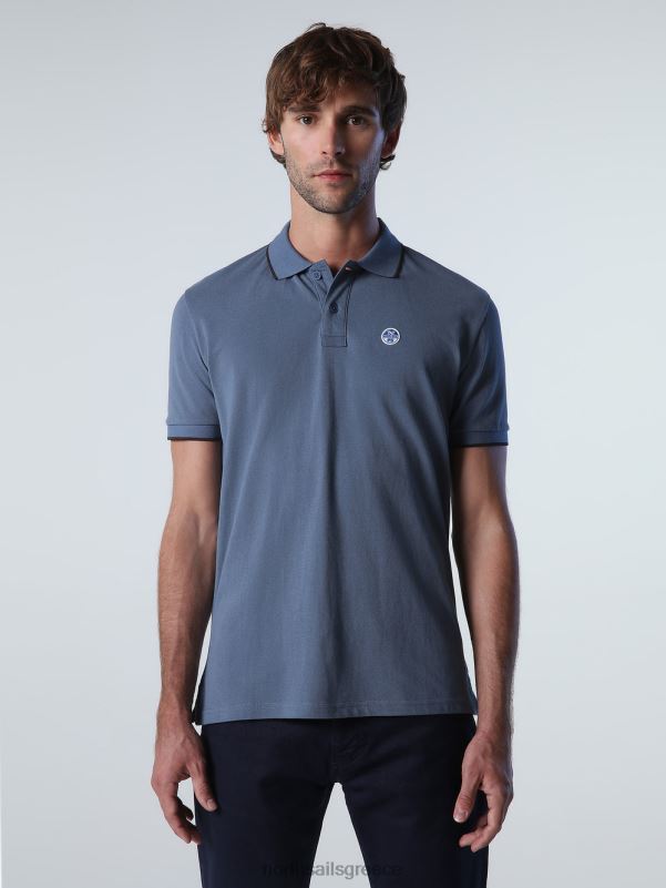 γρ North Sails άνδρες εμπριμέ μπλουζάκι πόλο μπλε της Κίνας NZP8938 είδη ένδυσης