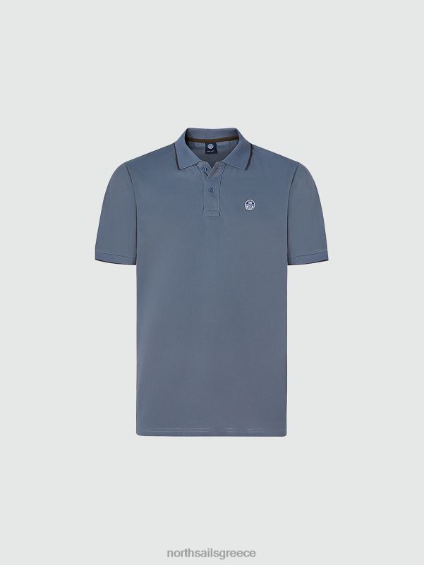 γρ North Sails άνδρες εμπριμέ μπλουζάκι πόλο μπλε της Κίνας NZP8938 είδη ένδυσης