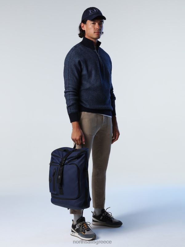 γρ North Sails άνδρες εμπριμέ μπλουζάκι πόλο ναυτικό μπλε NZP8939 είδη ένδυσης