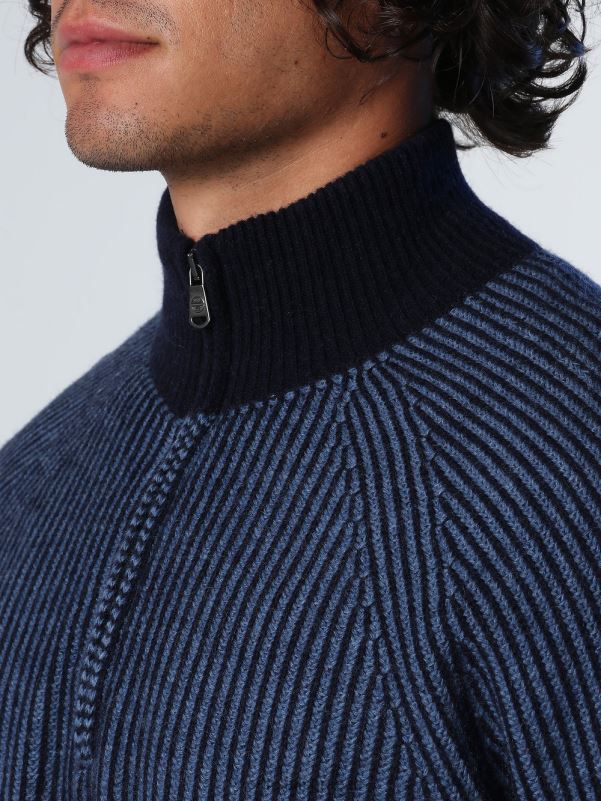 γρ North Sails άνδρες εμπριμέ μπλουζάκι πόλο ναυτικό μπλε NZP8939 είδη ένδυσης