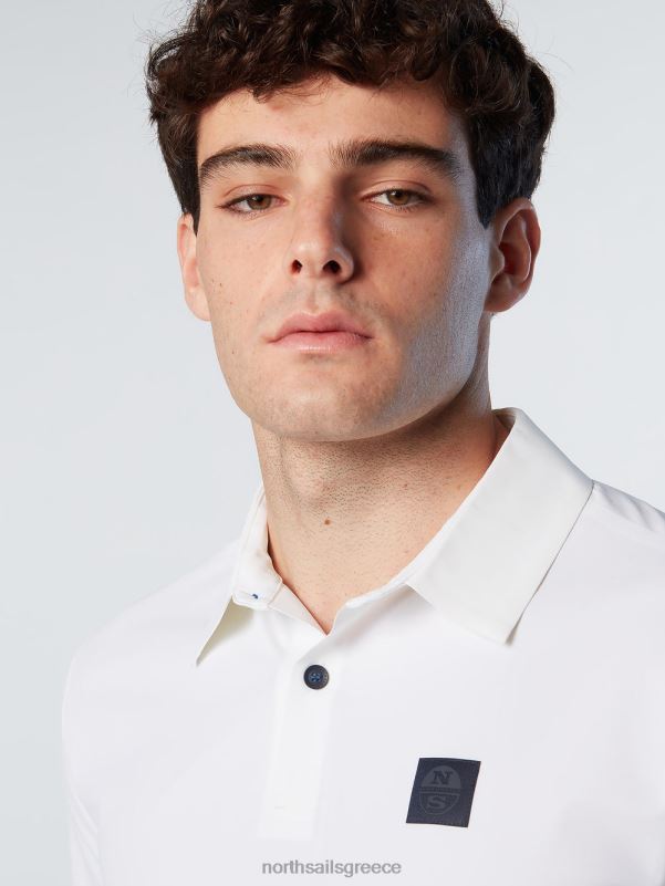 γρ North Sails άνδρες ανακυκλωμένο μπλουζάκι πόλο άσπρο NZP893 είδη ένδυσης