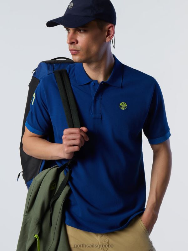 γρ North Sails άνδρες Πώληση πουκάμισο πόλο από οργανικό βαμβάκι μπλε του ωκεανού NZP89 είδη ένδυσης