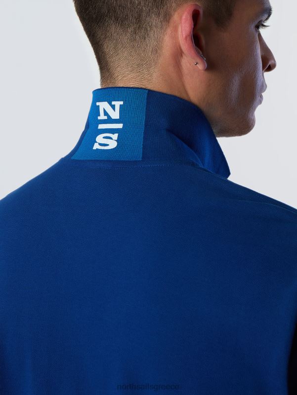 γρ North Sails άνδρες Πώληση πουκάμισο πόλο από οργανικό βαμβάκι μπλε του ωκεανού NZP89 είδη ένδυσης