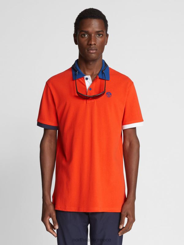 γρ North Sails άνδρες colour-block μπλουζάκι πόλο αστακός NZP81143 είδη ένδυσης