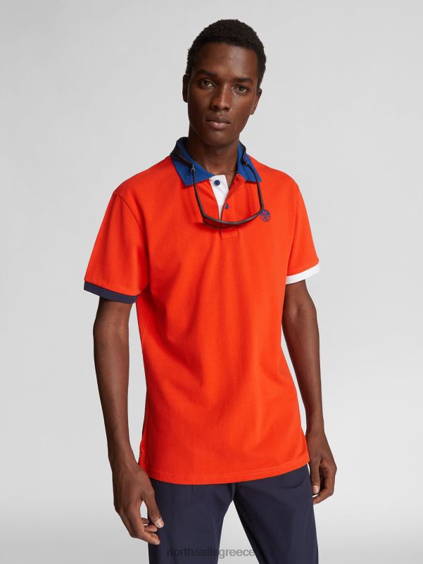 γρ North Sails άνδρες colour-block μπλουζάκι πόλο αστακός NZP81143 είδη ένδυσης