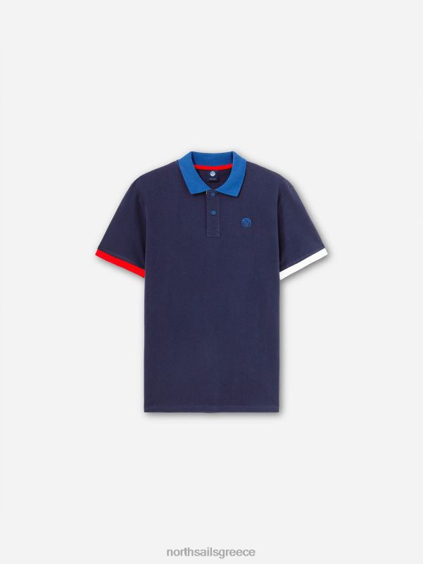 γρ North Sails άνδρες colour-block μπλουζάκι πόλο ναυτικό μπλε NZP81148 είδη ένδυσης