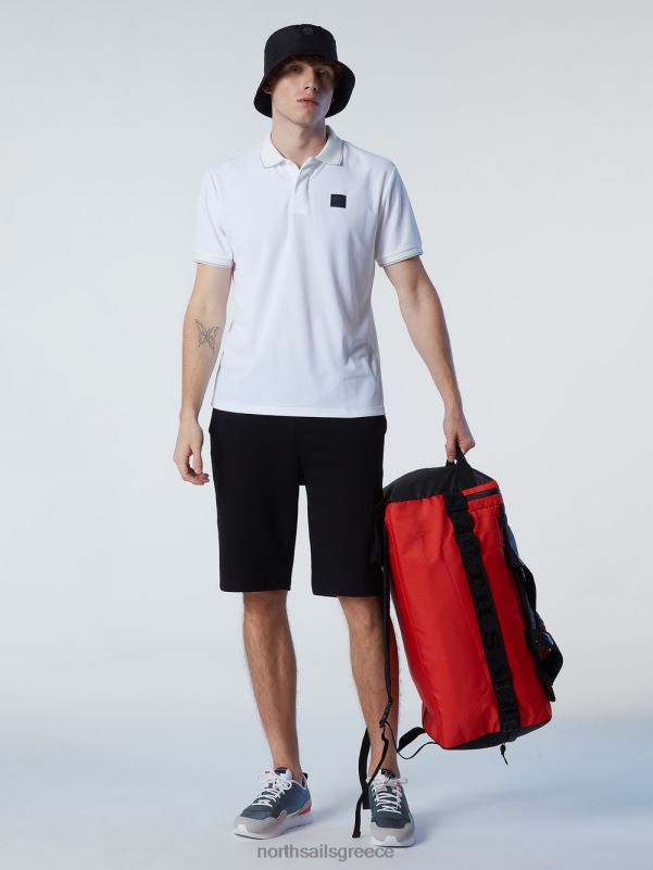 γρ North Sails άνδρες μπλουζάκι πόλο coolmax άσπρο NZP8107 είδη ένδυσης