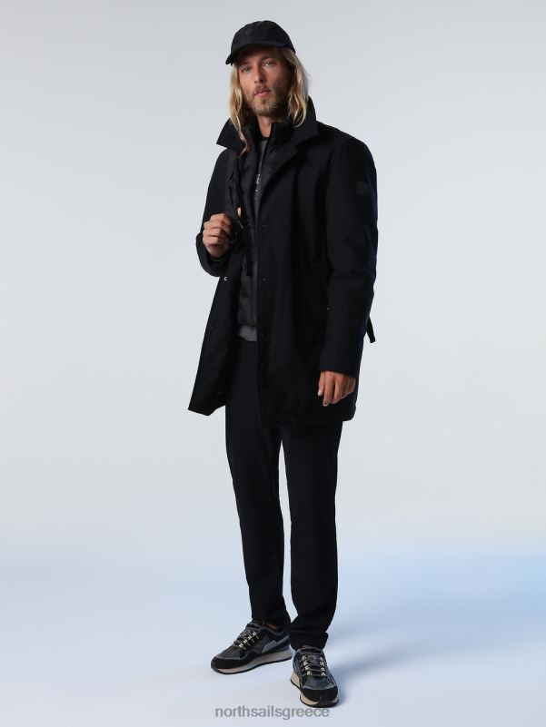 γρ North Sails άνδρες τεχνολογική τάφρο μαύρος NZP81035 είδη ένδυσης