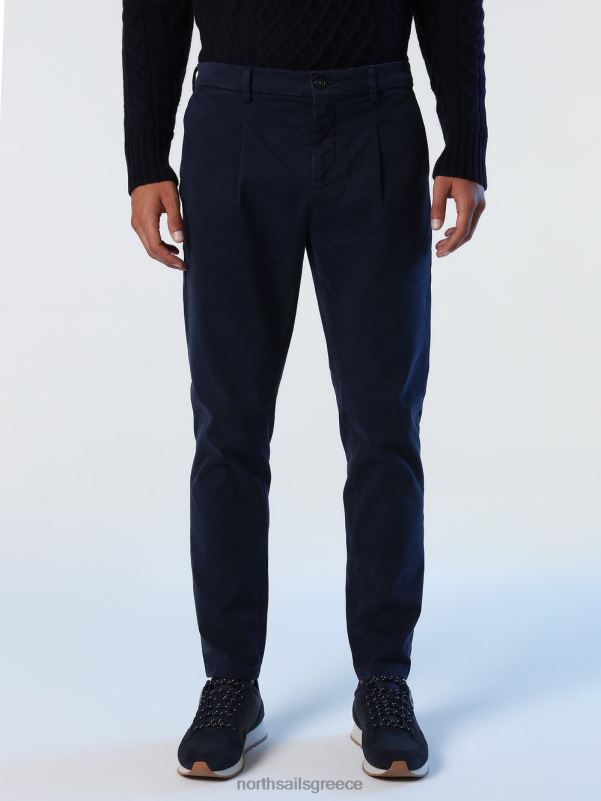γρ North Sails άνδρες παντελόνι από οργανικό βαμβάκι ναυτικό μπλε NZP81021 είδη ένδυσης