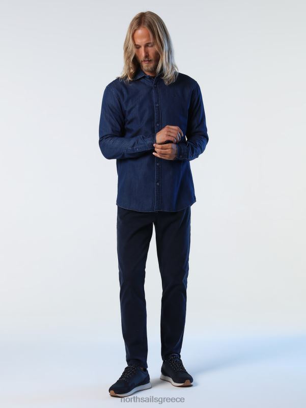 γρ North Sails άνδρες παντελόνι από οργανικό βαμβάκι ναυτικό μπλε NZP81021 είδη ένδυσης