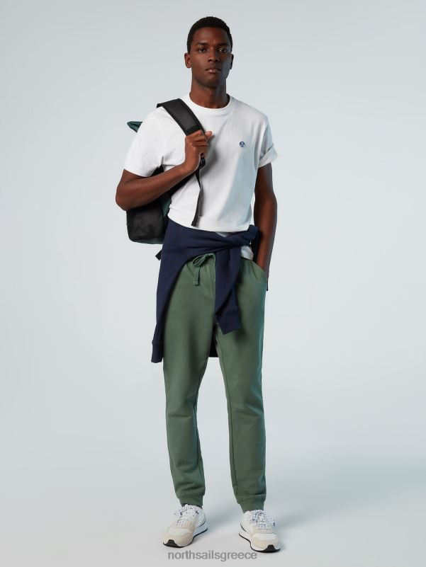 γρ North Sails άνδρες φούτερ με λογότυπο στρατιωτικό πράσινο NZP8306 είδη ένδυσης