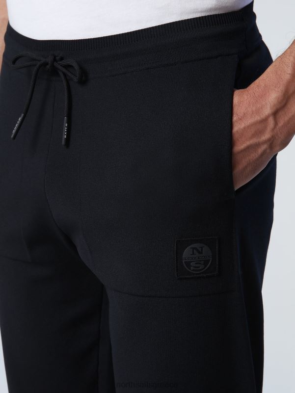 γρ North Sails άνδρες παντελόνι από ανακυκλωμένο ύφασμα μαύρος NZP8831 είδη ένδυσης
