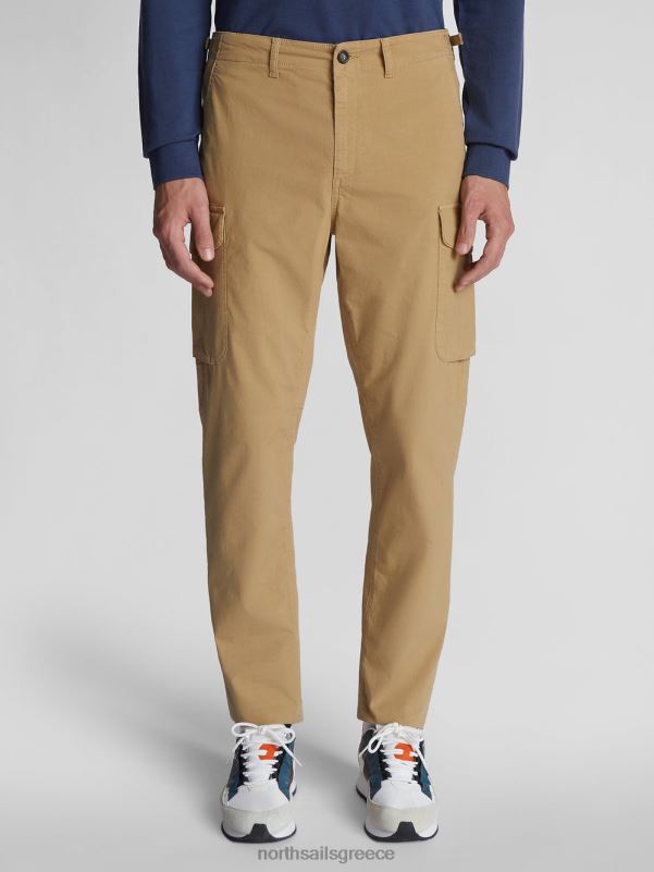 γρ North Sails άνδρες παντελόνι cargo ποπλίνα Αμερική 1851 μέλι NZP81086 είδη ένδυσης