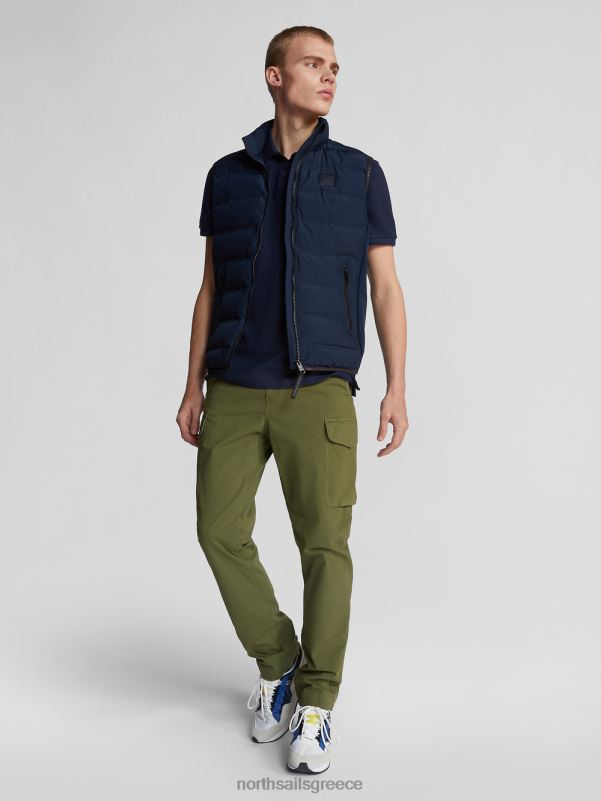 γρ North Sails άνδρες παντελόνι cargo ποπλίνα Αμερική 1851 λαδί NZP81087 είδη ένδυσης