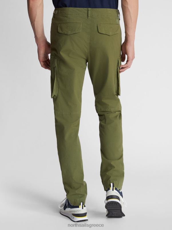 γρ North Sails άνδρες παντελόνι cargo ποπλίνα Αμερική 1851 λαδί NZP81087 είδη ένδυσης