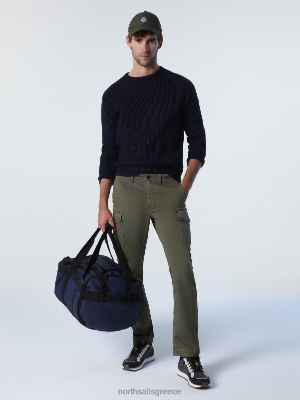 γρ North Sails άνδρες παντελόνι cargo gabardine πράσινο κισσό NZP8743 είδη ένδυσης